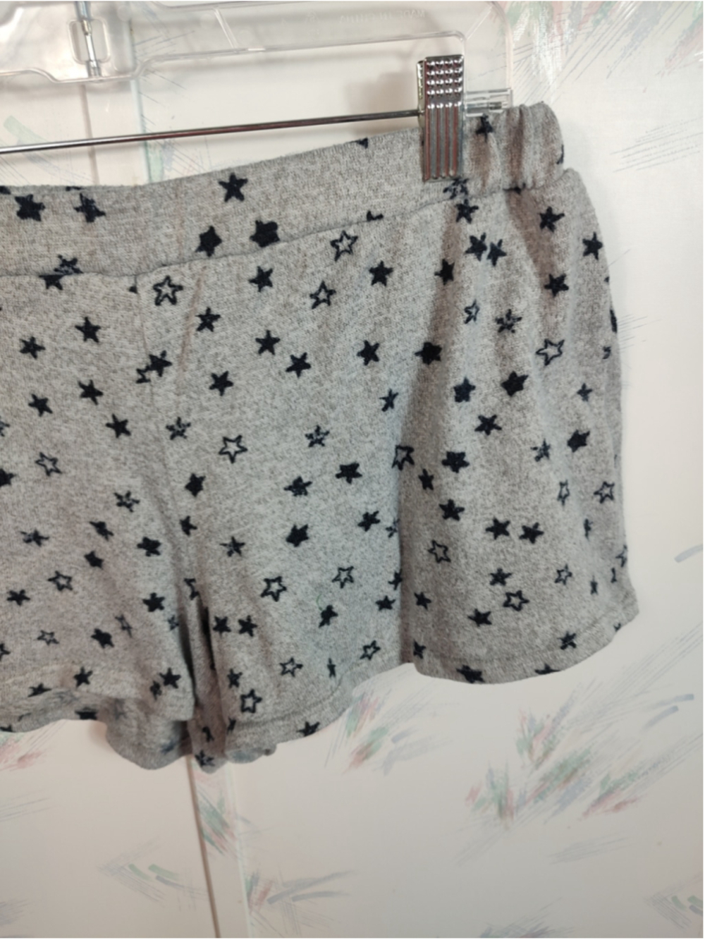 Women's Lucky Brand Star Print Pajama Shorts Grey - Picture 3 of 8